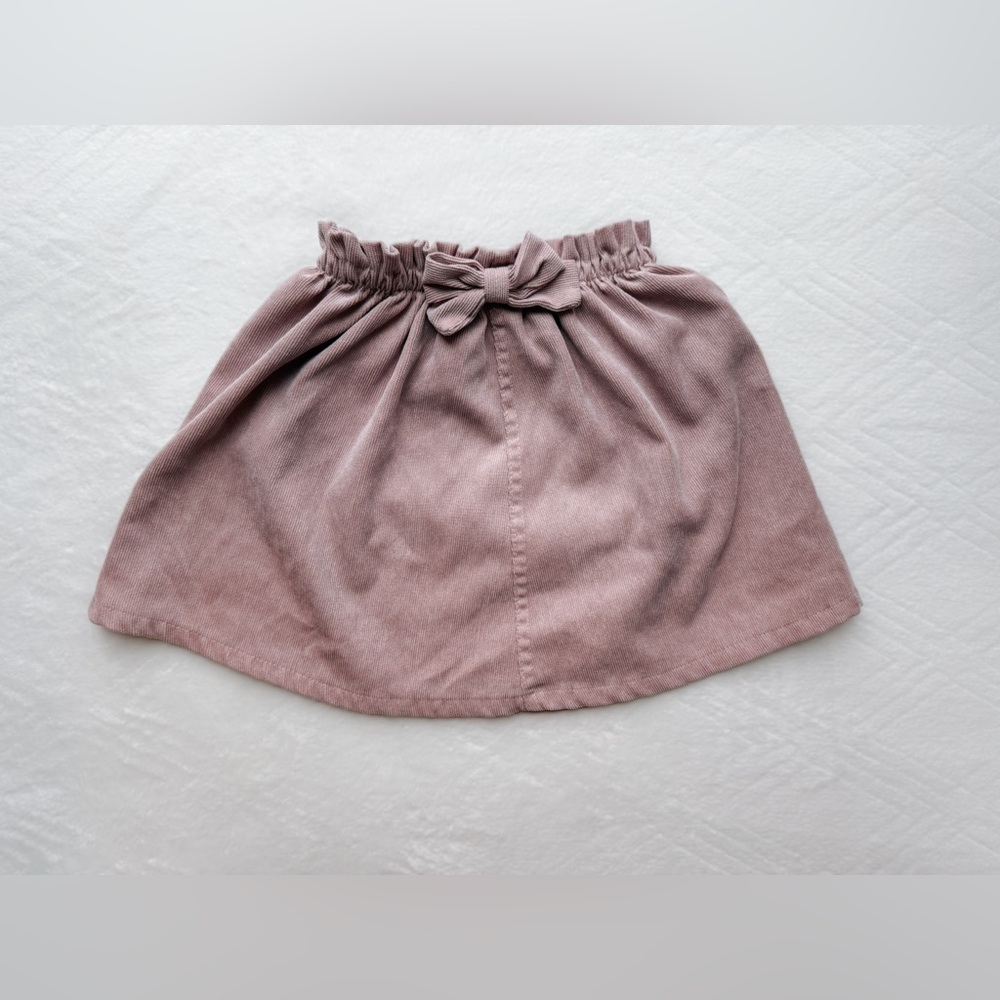 Elegant Mauve Skirt with Bow Detail
